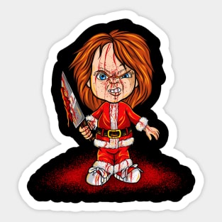 Chucky Santa Sticker